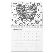 Kleur uw agenda kalender (Feb 2026)