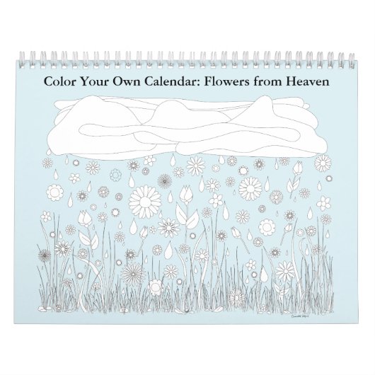 Kleur uw eigen agenda kalender (Hoes)