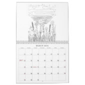 Kleur uw eigen agenda kalender (Mar 2026)