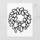 Kleur-uw-Eigen Breed met Bow Briefkaart (Voorkant)