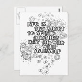 Kleur uw eigen briefkaart (Voorkant / Achterkant)