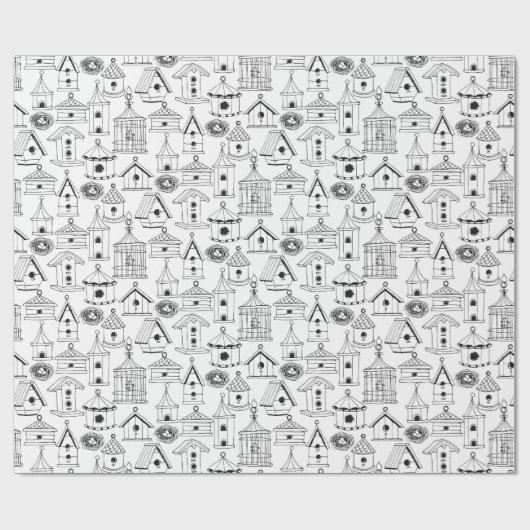 Kleur uw eigen charmerende huizen cadeaupapier (Vlak)