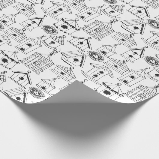 Kleur uw eigen charmerende huizen cadeaupapier (Hoek)