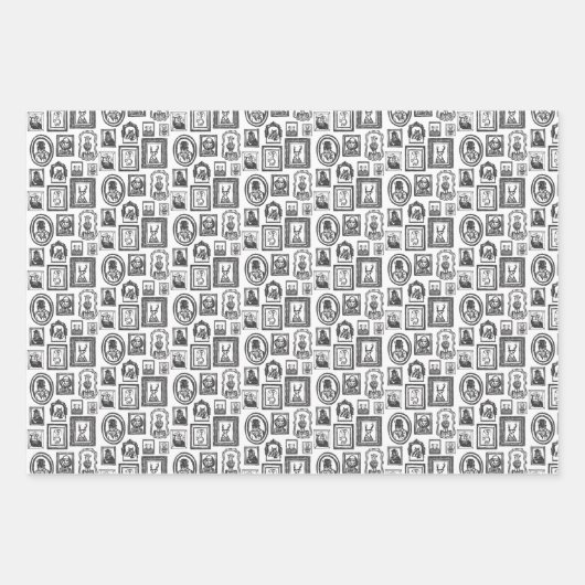 Kleur uw eigen dierportretpapier inpakpapier vel (Voorkant 2)