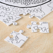 Kleur uw eigen dragon Mandala Legpuzzel (Zijkant)