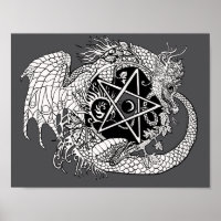 Kleur uw eigen Dragon Pentacle