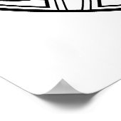 Kleur uw eigen hagedis Mandala-kleurend Poster (Hoek)