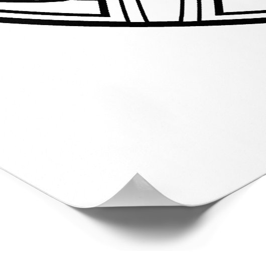 Kleur uw eigen hagedis Mandala-kleurend Poster (Hoek)