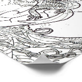 Kleur uw eigen Hatchling Dragons Poster (Hoek)