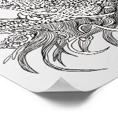 Kleur uw eigen kanaaldraak poster (Hoek)