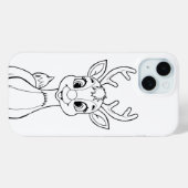 Kleur Uw Eigen Kerst Rudolph iPhone/iPad hoesje (Achterkant (horizontaal))