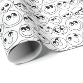 Kleur uw eigen klare gezichten cadeaupapier (Rol Hoek)