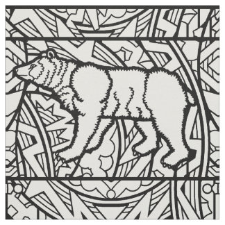 Kleur uw eigen kleurboek Herhaal Patroondier Stof