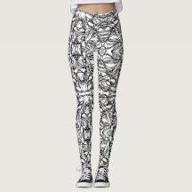 Kleur uw eigen Leggings #2: kleuren, dij, uniek
