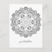 Kleur uw eigen MANDALA - DIY Colour Book 2 Briefkaart (Voorkant)