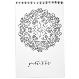 Kleur uw eigen MANDALA - DIY Colour Book 2 Kalender
