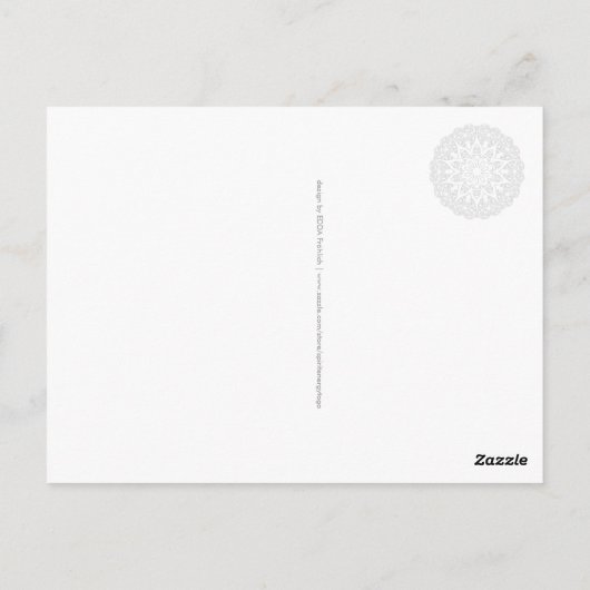 Kleur uw eigen MANDALA - kleurrijk boek 1 Briefkaart (Achterkant)