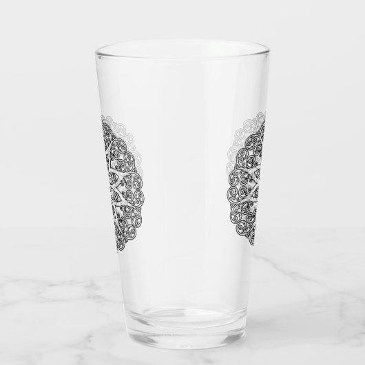 Kleur uw eigen MANDALA - kleurrijk boek 1 Glas (Rechts)