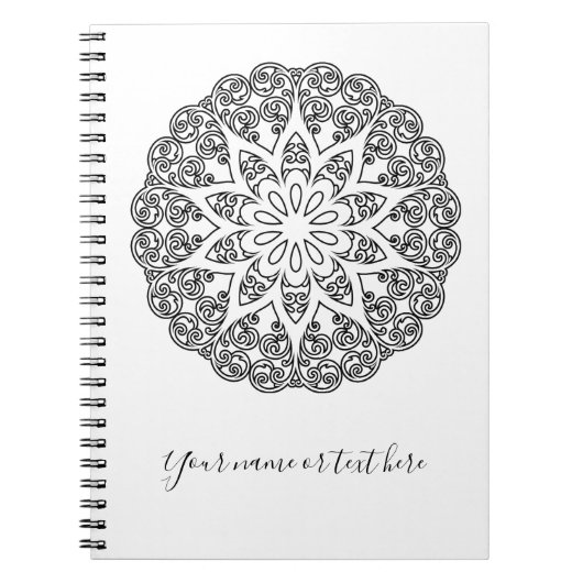 Kleur uw eigen MANDALA - kleurrijk boek 1 Notitieboek (Voorkant)