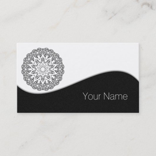 Kleur uw eigen MANDALA - kleurrijk boek 1 Visitekaartje (Voorkant)