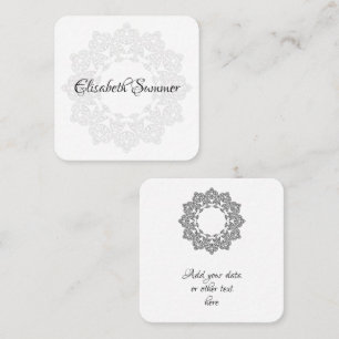 Kleur uw eigen MANDALA - kleurrijk boek 3 Vierkante Visitekaartje