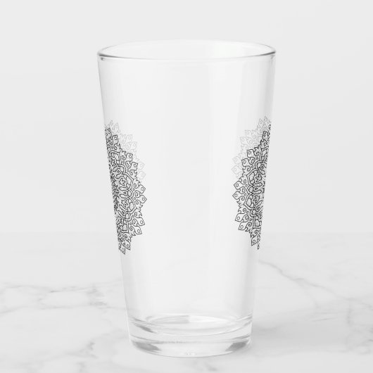 Kleur uw eigen MANDALA - kleurrijk boek 4 Glas (Rechts)