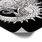 Kleur uw eigen Mystical Dragon Poster (Hoek)