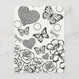 Kleur uw eigen volwassen kleurtiener briefkaart