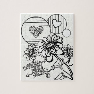 Kleur uw eigen volwassen kleurtiener legpuzzel