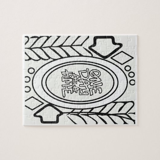 Kleur uw eigen volwassen kleurtiener legpuzzel (Horizontaal)