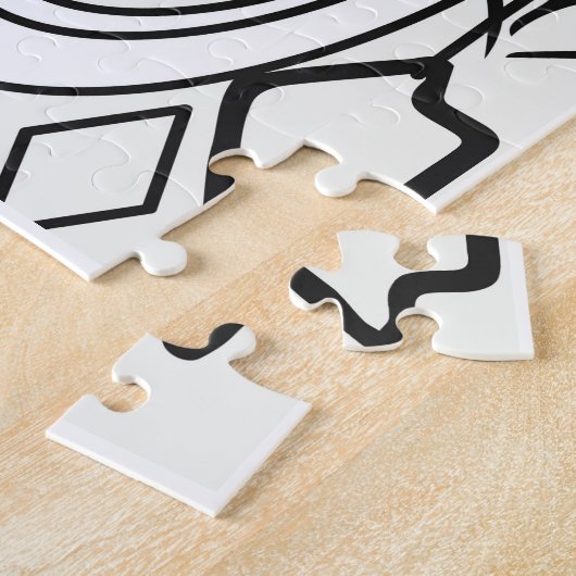 Kleur uw eigen volwassen kleurtiener legpuzzel (Zijkant)