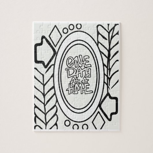 Kleur uw eigen volwassen kleurtiener legpuzzel (Verticaal)