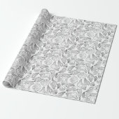 Kleur uw eigen zeeschelpen cadeaupapier (Uitgerold)