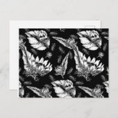 Kleur uw eigen zonnebloemen briefkaart (Voorkant / Achterkant)