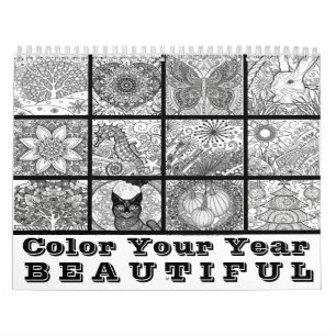 Kleur van agenda uw jaar kalender