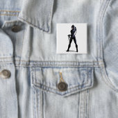 Kleur van Catwoman Vierkante Button 5,1 Cm (In situ)