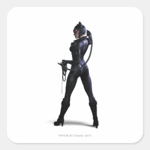 Kleur van Catwoman Vierkante Sticker