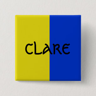 Kleur van Claire Badge pin Vierkante Button 5,1 Cm