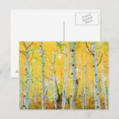 Kleur van de Aspen-bomen 1 Briefkaart (Voorkant / Achterkant)