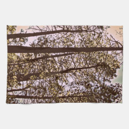 Kleur van de bomen theedoek