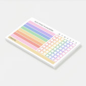 Kleur van de Regenboog Weektaken Rooster Huishoude Post-it® Notes (Schuin)