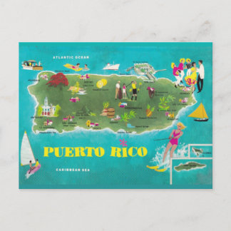 Kleur van de zee Puerto Rico Briefkaart