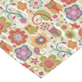 Kleur van Floral en Owl Korte Tafelloper (Hoek)