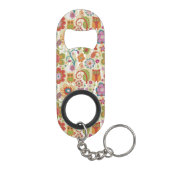 Kleur van Floral en Owl Sleutelhanger Flessenopener (Achterkant)