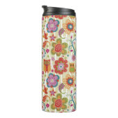 Kleur van Floral en Owl Thermosbeker (Geroteerd rechts)