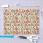Kleur van Floral en Owl Tissuepapier (Craft)