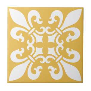 kleur van het Franse patroonplatform Fleur de Lys Tegeltje