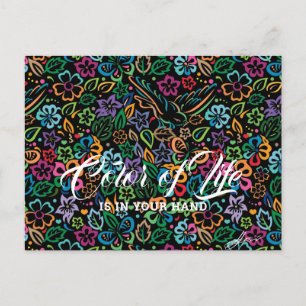 Kleur van het leven briefkaart