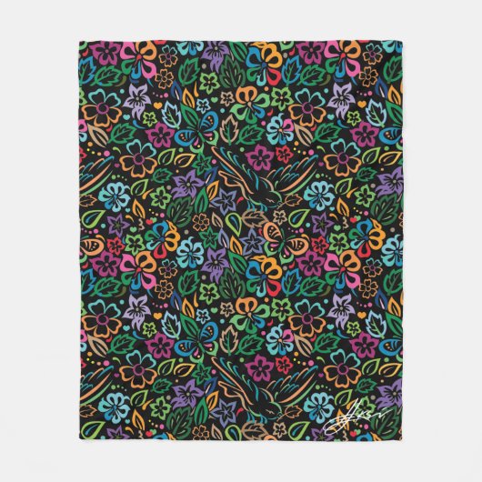 Kleur van het leven fleece deken (Voorkant)
