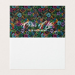 Kleur van het leven kaart